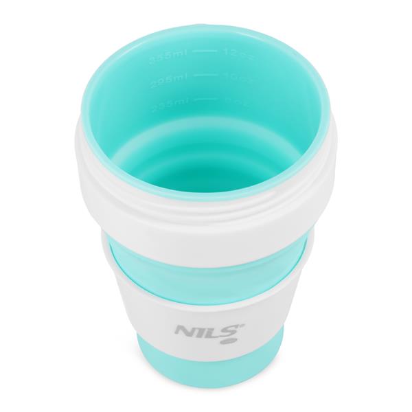 Skládací silikonový hrnek NILS Camp NC4103 355ml mátový 5