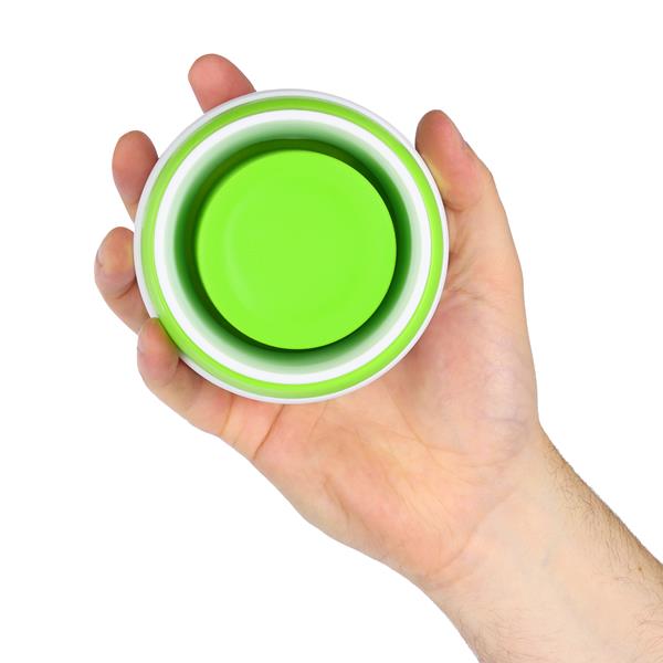 Skládací silikonový hrnek NILS Camp NC4103 600ml světle zelený 2