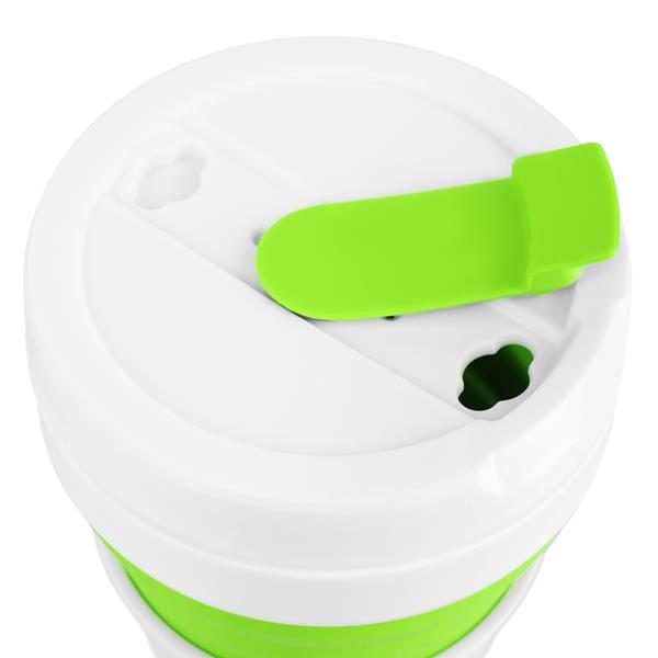 Skládací silikonový hrnek NILS Camp NC4103 600ml světle zelený 6