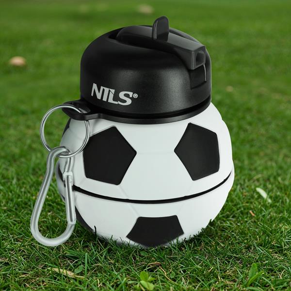 Skládací silikonová láhev NILS Camp NC4104 550ml fotbal 2