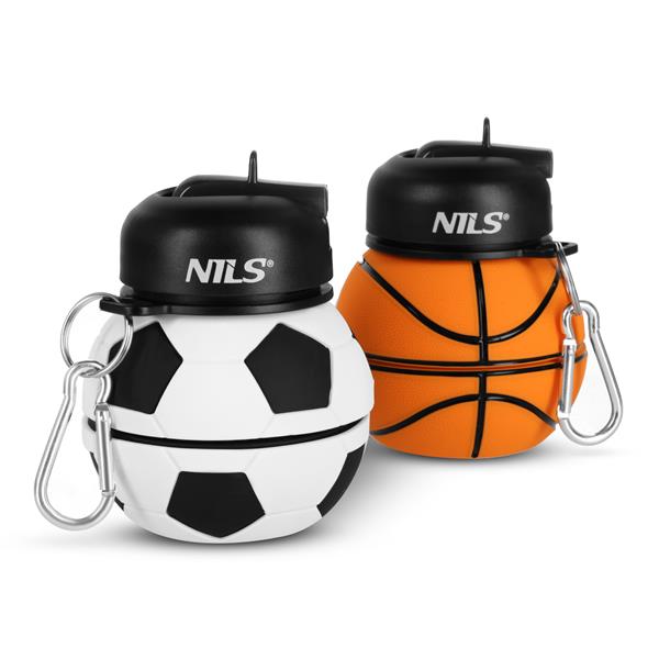 Skládací silikonová láhev NILS Camp NC4104 550ml fotbal 9