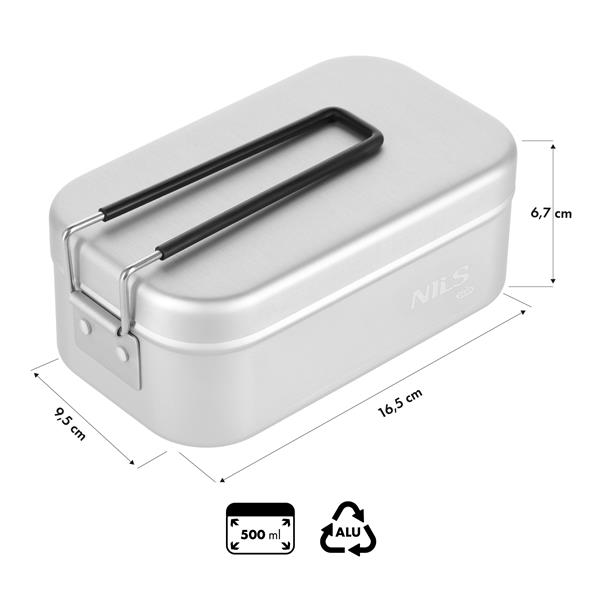 Hliníkový ešus NILS Camp NC4201 800 ml 3