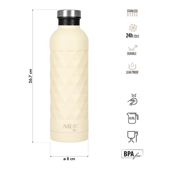 Termoláhev NILS Camp NC3805 béžová 750 ml 2