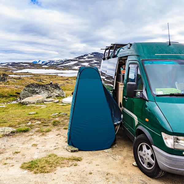 Skládací převlékací/sprchovací kabina NILS Camp NC1706 tyrkysová 5