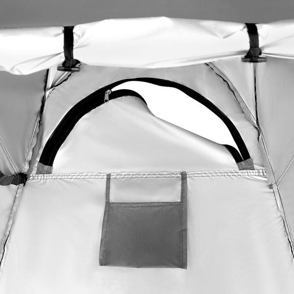 Skládací převlékací/sprchovací kabina NILS Camp NC1706 šedá 11