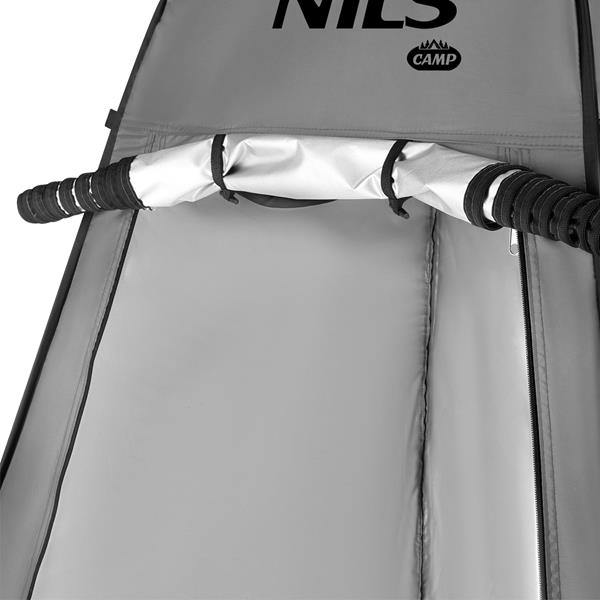 Skládací převlékací/sprchovací kabina NILS Camp NC1706 šedá 12