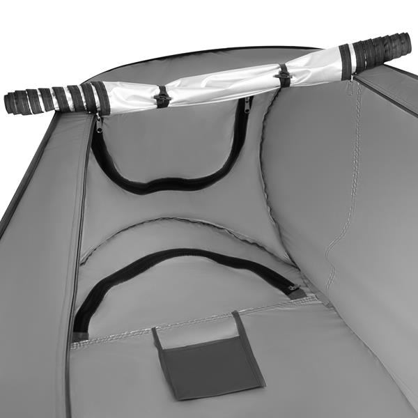 Skládací převlékací/sprchovací kabina NILS Camp NC1706 šedá 14