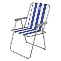 Skládací kempingové křeslo NILS Camp NC3503 modré/bílé